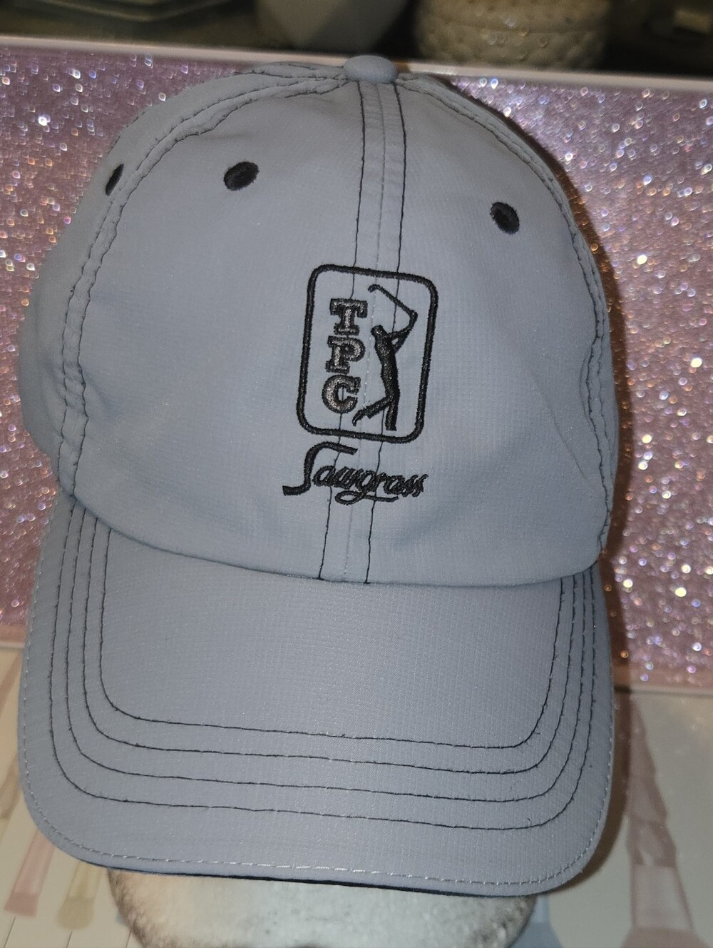 ​TPC Sawgrass Imperial Performance Golf Hat Grey Home of the Players OSFA